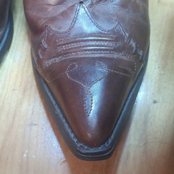 Ariat Brown Leather Slip-On Mules Size 7.5 - Picture 10 of 10